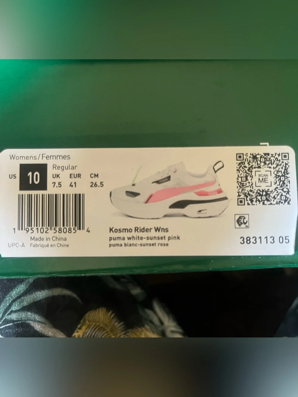 NIB Puma Kosmo Rider white/ sunset pink
Sz 10 - Picture 10 of 10